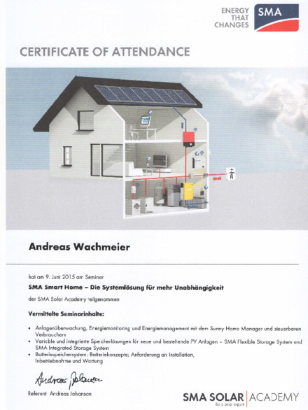 SMA Smart Home bei Pickel Elektro- und Sanitär GmbH in Leutershausen