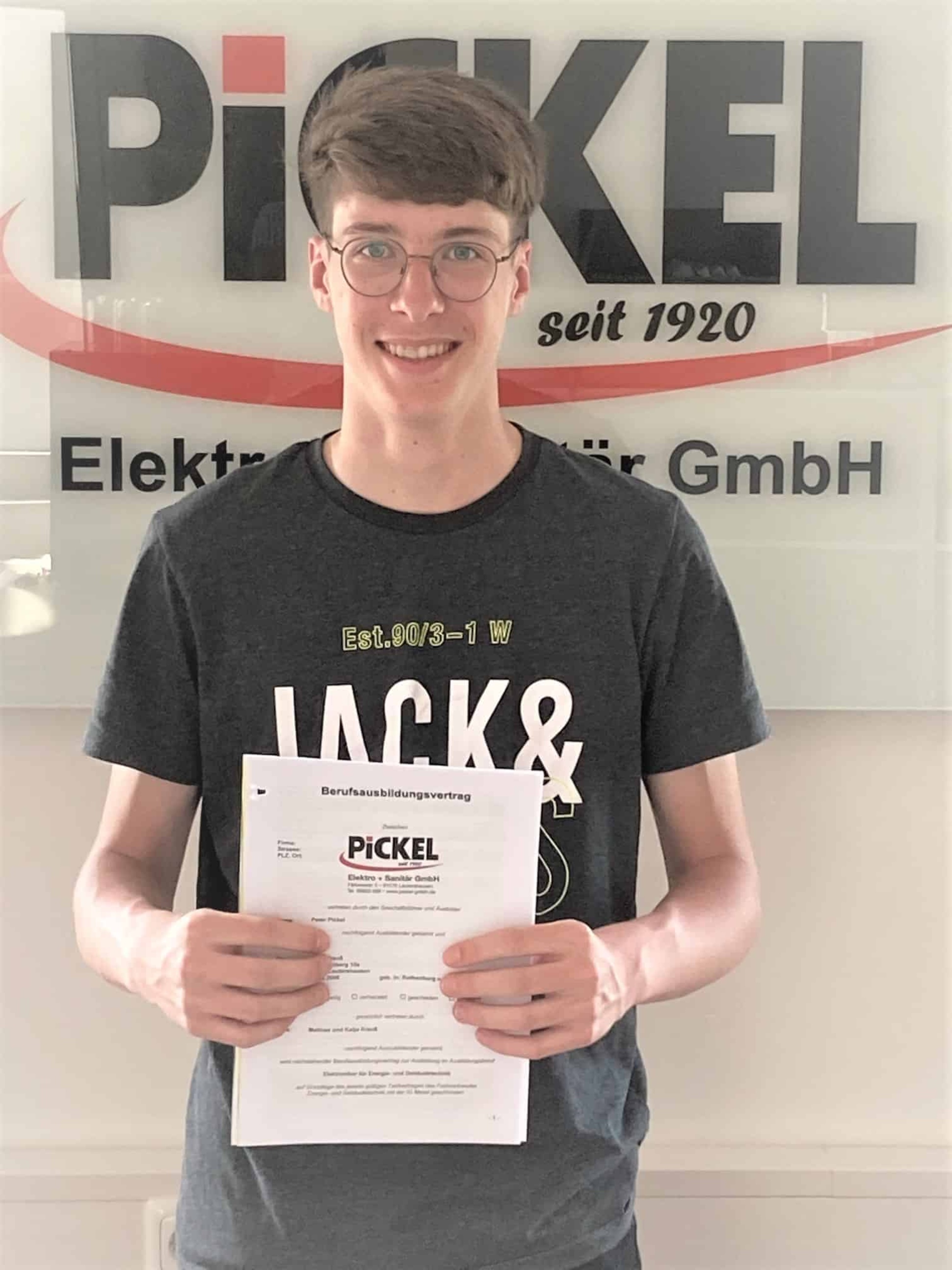 Mai 2022 - Timo - ab September im Team bei Pickel Elektro- und Sanitär GmbH in Leutershausen