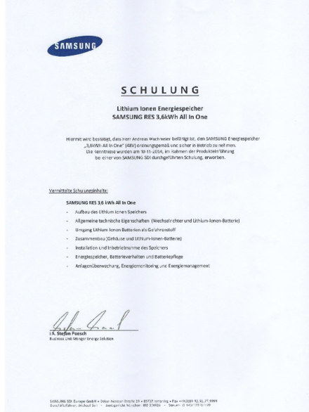 SAMSUNG Eigenheimspeicher bei Pickel Elektro- und Sanitär GmbH in Leutershausen