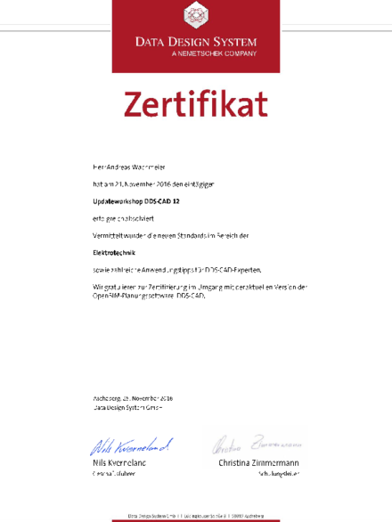 Updateworkshop DDS-CAD 12 bei Pickel Elektro- und Sanitär GmbH in Leutershausen